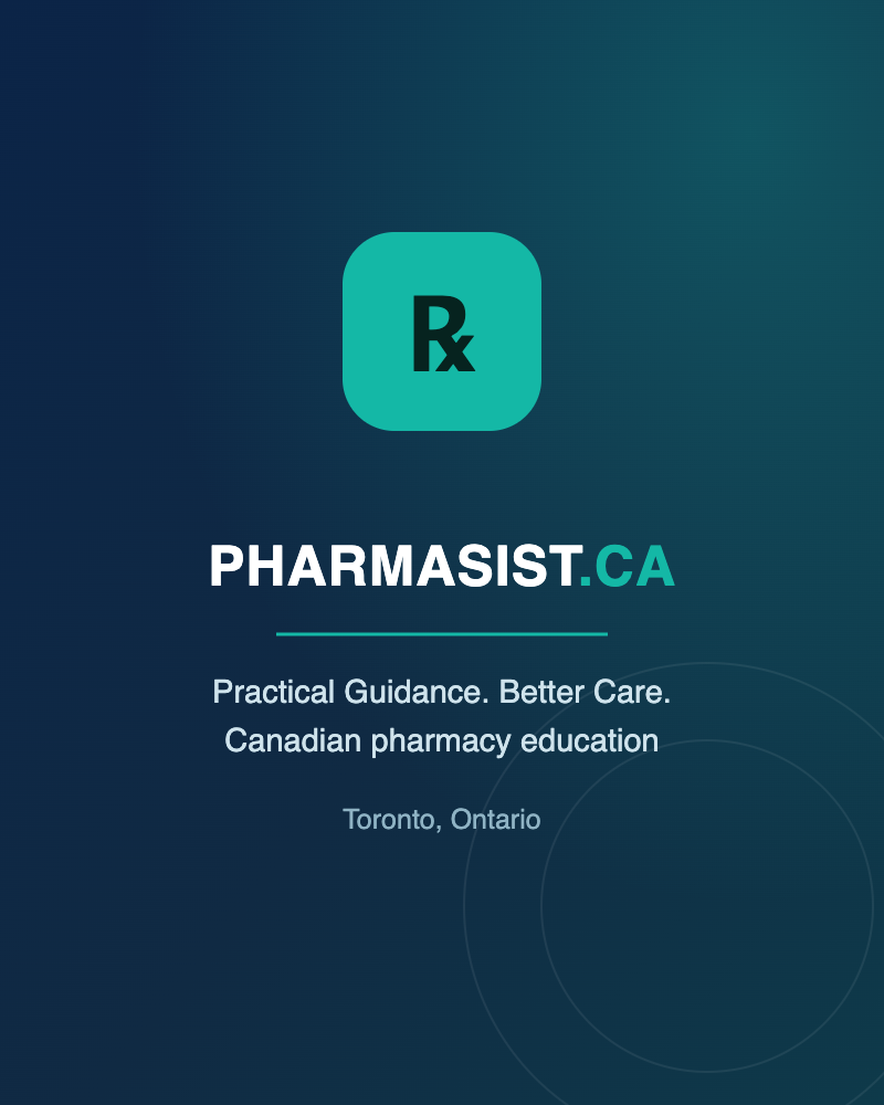 Pharmasist.ca — Canadian pharmacy education, Toronto, Ontario